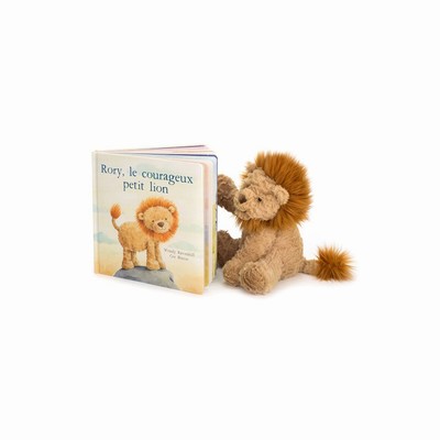Jellycat Rory Le Courageux Petit Lion and Fuddlewuddle Lion Medium UK | 51674IUEZ